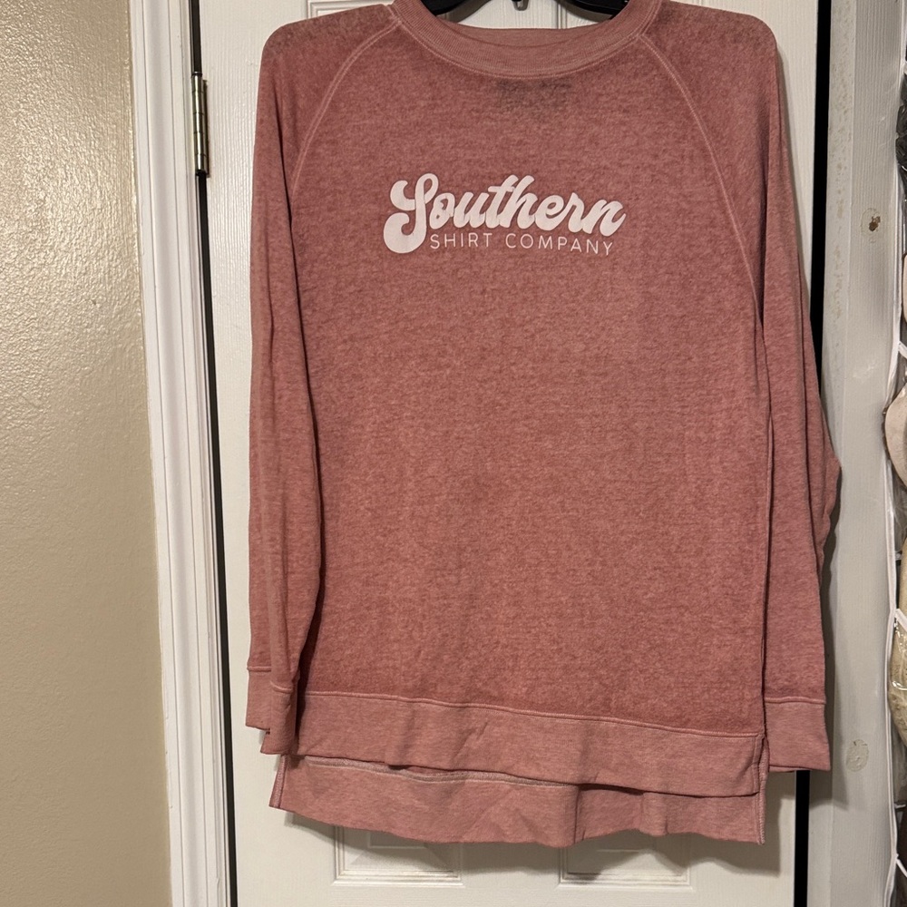 The Southern Shirt Company Long Sleeve Tee in Dusty Rose